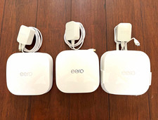Eero Pro 6e Mesh Wi-Fi Router System, White, 3-Pack Bundle with Power Adapter  picture