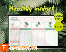 Simple Monthly Budget | Excel Budget Template | Expense Tracker picture