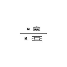Digi International - 76000240 - Digi RJ45 to DB9 Cable - RJ-45 Male - DB-9 Male picture
