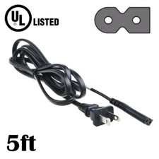 5ft UL AC Power Cord Cable Plug Lead for MOST SONY BLU-RAY DVD AND CD PLAYERS picture