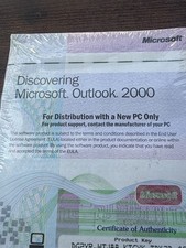Discovering Microsoft Outlook 2000 PC Software with Product Key COA picture