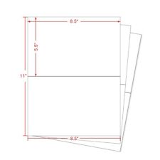 Premium 200 Half Sheet Shipping Labels 8.5x5.5 Self Adhesive Blank Labels picture