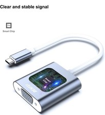 USB C to DVI Adapter Thunderbolt 3/4 for iPhone 15 MacBook Pro iPad S23 Grey picture