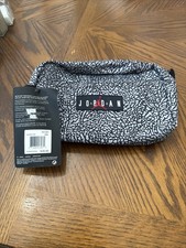 Nike Air Jordan 3 III Retro Travel Dopp Kit Bag Elephant Print Grey Black Red  picture