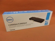 Genuine Dell Toner C2660dn/C2665dnf TW3NN Cyan Original Box picture