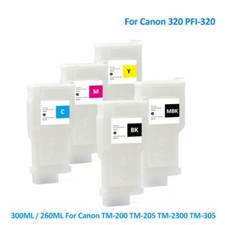5PC PFI-320 Empty Ink Cartridge for Canon TM-200 TM-205 TM-300 TM-305 picture
