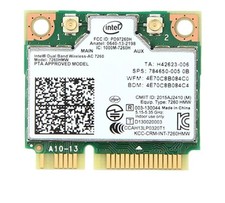 Intel 7260HMW Mini PCIe WiFi BT4.0 Combo WLAN Card Dual Band 2.4G 5G For HP picture