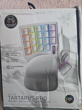 Razer Tartarus Pro Mercury White Gaming Keypad Analog-Optical Switches OPEN BOX picture