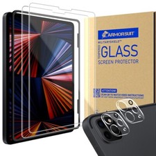 ArmorSuit [2+2 Pack] iPad Pro 12.9 Inch 2022 & 2021 Screen + Camera Protector picture
