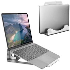Mount-It Vertical Laptop Stand for Desk, 2-in-1 Aluminum Laptop Holder & Ang... picture