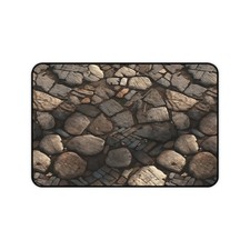 Rustic stone pathway Desk Mat picture