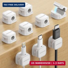 JOYROOM 9 Pack Magnetic Cable Clips, Cord Organizer Adhesive Wire Holder | Home picture