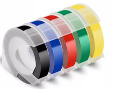 Embossing Label Tape Compatible with Dymo Label Maker,3/8 Inch 3D Plastic lot picture
