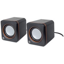 Compact USB Powered Mobile Mini Speaker System, Manhattan 161435, SK-IU02 picture