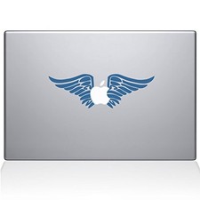 The Decal Guru 0155-MAC-12M-LB Cherub Angel Wings Vinyl Sticker 12