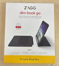 Zagg Slim Combo Book Go Backlit Ultra-Slim Keyboard +Case iPad Pro 11-Inch Stand picture