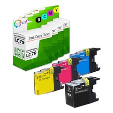 4Pk TCT LC79 LC79BK LC79C LC79M LC79Y HY For Brother J6510DW J6710DW Comp Ink picture