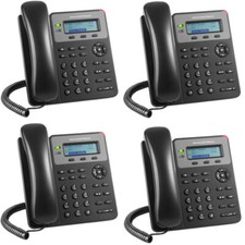 4 Pack Set Grandstream Small Business 1-LIne IP Phone with PoE LCD GXP1615 picture