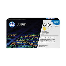 New Open Box HP 648A Yellow Original LaserJet Toner Cartridge, CE262A picture