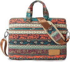 Bohemian 360° Water-Resistant Canvas Laptop Sleeve for 16