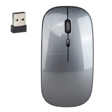 HXSJ M80 2.4GHz Wireless 1600DPI Ratón de silencio óptico ajustable (Gris) picture