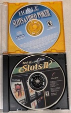 Hoyle Slots & Video Poker / Best Of Slots ll 2 CD Software Rare Vintage PC Disc picture