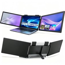 14 Inch FHD Triple Portable Monitor IPS1920x1080 USB C for Laptop 13.3