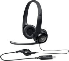 (3 Pack) Logitech ClearChat Comfort USB Headset with Noise-Canceling Microphone picture