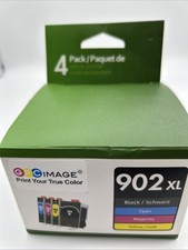 New GPC IMAGE 4 Pack Black, Yellow, Cyan, Magenta for HP 902XL Ink Cartridge picture