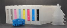 8pc Refillable Pigment Ink Cartridges for Epso Stylus Pro 7880/9880 Printe Reset picture