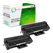 TCT 2PK Black ML-1210D3 Toner Cartridges For Samsung 1010 1020 1210 1220 1430 picture