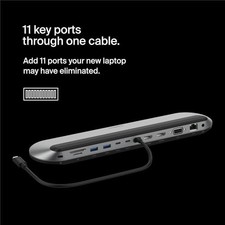 BELKIN CONNECT 11-IN-1 USB-C PRO DOCK AND 100W USB-C CORE GAN POWER -  SILVER picture