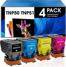 4 pack for Konica Minolta TNP50 TNP-50 TNP51 TNP-51 Toner Cartridge C3100 C3100P picture
