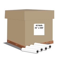 Bond Paper Engineering Roll 36 In x 500 Ft White Model 36500 Alliance Wide Rolls picture
