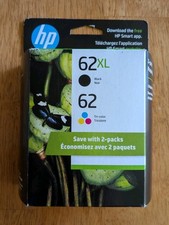 HP 62XL Black & Tri-Color Ink Cartridge Combo Expires 12/2026 Genuine New Sealed picture
