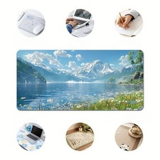 Extra Large Scenic Landscape Gaming Mouse Pad, Non-Slip Rubber Base Mousepad √ picture