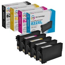 LD Ink Replacement for Epson 822XL High Yield (2 B, 1 C, 1 M, 1 Y 5-Pack) picture