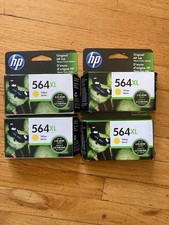 4 boxes NEW - Genuine HP 564XL Yellow - High Capacity Ink Cartridge  Exp 07/2023 picture