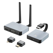 BRAIDOL Wireless HDMI Transmitter and Receiver 4K, 2.4/5GHz, Silver picture
