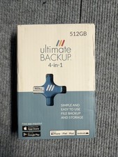 NIB ULTIMATE Backup 512GB 4 In 1 Made for iPhone iPad IPod Android AUTHENTC picture