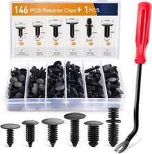 146PCS Nylon Bumper Shield Retainer & Double End Xmas Tree Retainers Clips Unive picture