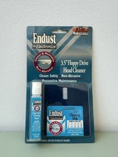 Endust For 3.5” Floppy Drive Head Cleaner Cleaning Disk And Liquid NOS picture