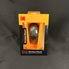 Kodak Wireless Mouse Unisex OS Black New High Precision 2.4GHz Optical WLSM-801 picture
