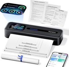 Upgraded Portable Printer W/ Touchscreen M832D Bluetooth Wireless Thermal picture