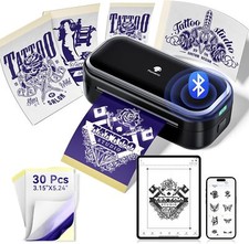 Phomemo TP31 Tattoo Stencil Printer Mini Tattoo Printer w/ 30pcs Transfer Paper picture