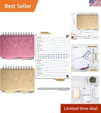 2 Pcs Mini Password Book Keeper with Pen,Beige, Pink | Small Metal Keeper wit... picture
