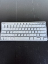 Omoton Wireless Keyboard Ultra-Slim Bluetooth Silver White QWERTY Office Home picture