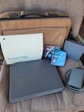 Vintage Apple Macintosh PowerBook 165C w/original Power Cord, Software& Disks  picture
