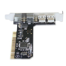 1X for PCI 32bit to 2x PS2 PS/2 + 2x USB 2.0 Port PC Keyboard Mouse Adapter Card picture