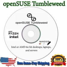 openSUSE Tumbleweed 64-bit Live/Installer DVD Same-Day Shipping California picture